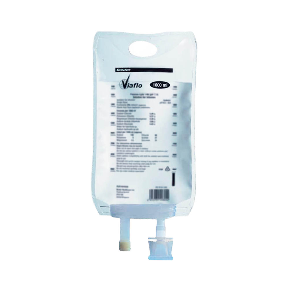 Baxter Glucose 5% w/v Intravenous Infusion Viaflo 1000ml